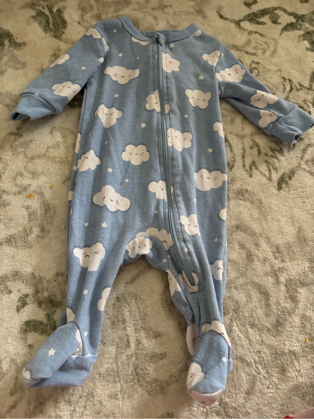 ✨5/$10 George Blue Cloud Footed Baby One-Piece